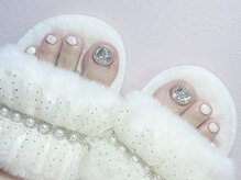 ラミューミミ(Lamu mimi)/埋め尽くしネイル　フットネイル