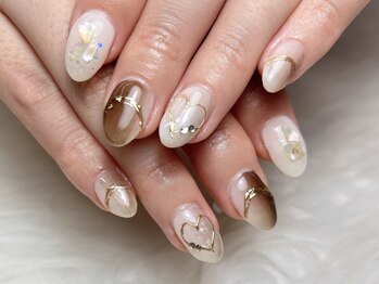 トラストネイル 佐野店(TRUST Nail)/ハートニュアンスネイル