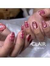クレール バイ アミュール(CLAIR by.amulu)/チェック柄ネイル