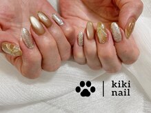 キキネイル 溝の口(kikinail)/クリスマスネイル／リボン