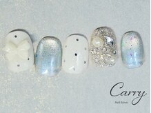 キャリー(CARRY)/カフェラテ/水色