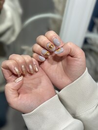 個性派/ショートネイル