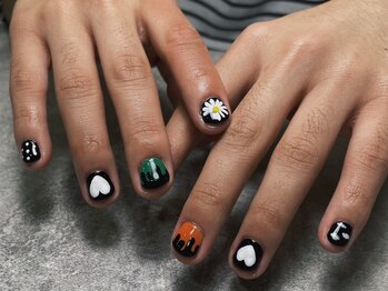 オムネイル 渋谷(HOMME NAIL)/持ち込みネイル ¥9.000