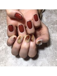 ちぐはぐニュアンスネイル