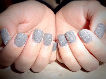 アミュリー ネイル アトリエ(Amury nail atelier)/トレンド フラッシュネイル ラメ