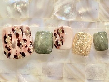 ネイルアンドアイラッシュ シシュ 高槻店(nail&eyelash SyiSyu)/フット秋トレンドデザイン