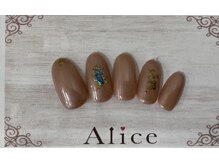 ネイルアンドアイラッシュ アリス(Alice)/デザインネイル￥7000（税込）