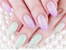 N.選べるデザイン5290円定額+長さ出し3本<ジェル> ¥7390  [1本¥700] 