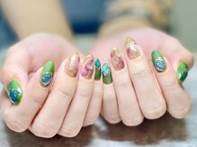 2M ネイル アトリエ(2M NAIL ATELIER)/ニュアンス 大理石 カラー