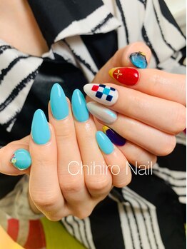 チヒロネイル/甲斐田晴をモチーフにしたネイル