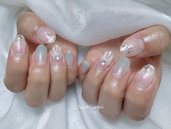 エンジェルガーデンネイル 池袋店(Angelgarden nail)/パールカラーマーメイドネイル