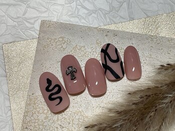 グリッター(GLITTER)/干支ネイル