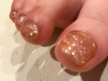 チャーム(charmu.)/フットグリッターネイル