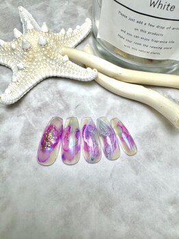 チコネイルサロン バイ オーロル(CHIKO NAIL SALON by AURORE)の写真/【フィルイン◎】自爪に優しい施術で、お爪悩みを解消しながらオシャレを♪話題のenoiも取り扱いあります！