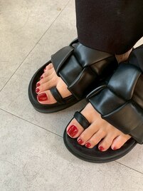 ペディキュア高槻夏フットネイル