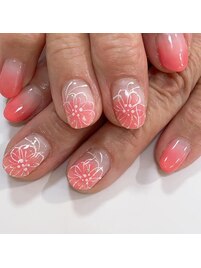 シンプルジェルネイル&本格ケア