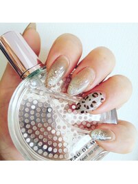 マグネット薄めヒョウ柄担当高見