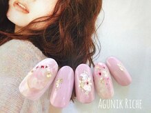アグニークリッシェ(Agunik Riche)/【押し花ネイル】