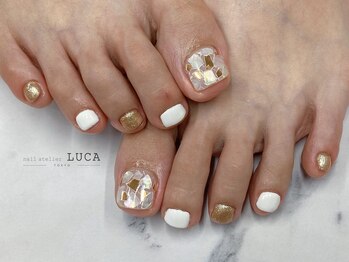 ネイルアトリエルカ(nail atelier LUCA)/W-923 ステンドグラスネイル