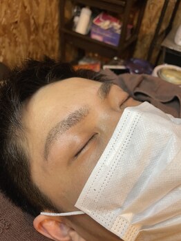 メンズ研究所/メンズ眉毛wax脱毛