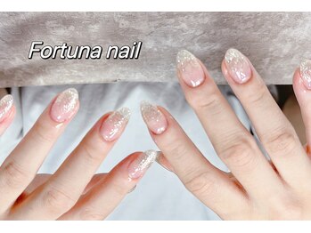フォルトゥーナ 神田(Fortuna)/スカルプ長さだしラメグラデー