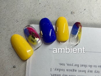 ネイルスタジオ アンビエント 表町店(Nail Studio ambient)/塗りかけネイル