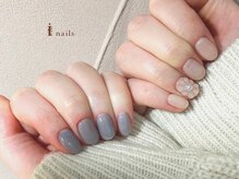 アイネイルズ 渋谷店(I nails)/ちぐはぐフラワー￥7500