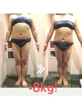 ビューティーリバース センター北店/★モニター様★2ヵ月-8kgに成功