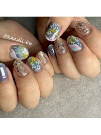 haruka nail × 個性ひまわり