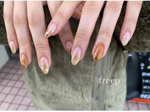 フリープ タクタ(freep tacta)/秋ネイル/塗りかけネイル