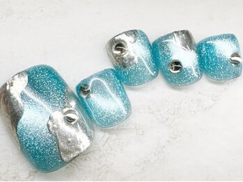 チェリーズネイル(Cherrys Nail)の写真/この時期だからこそ注目される足元をオシャレに可愛く演出☆トレンドを抑えたフットデザインが大人気♪
