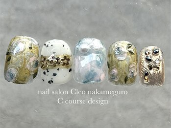 クレオ 中目黒店(Cleo)/【2月】手描きフラワーネイル