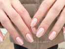 上品感のピンクのオーロラネイル