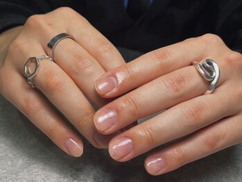 オムネイル 渋谷(HOMME NAIL)/クリアジェル ¥4.400