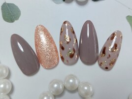 秋ヒョウ柄デザイン