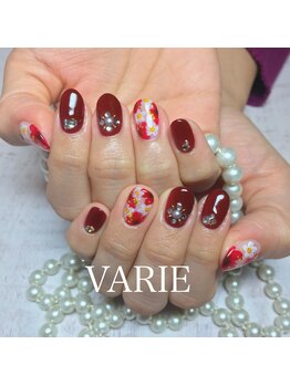 ヴァリエ(VARIE)/ボルドー大人フラワー