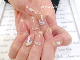 【ビジューネイル】