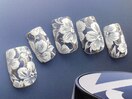 花柄レースネイル　8800円