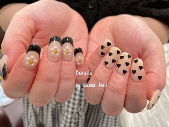 ボージュ バイ ルアナネイル(BeauJu by Luana Nail)/フレンチ×ハート