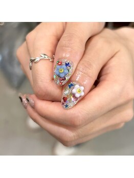 ディー ネイル アイラッシュ ヤバ(DEE nail×eyelash yaba)/120分アートフリー