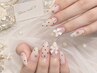 【長持ち】チップ長さ出し★持ち込みデザイン(6本アート&パーツ) ￥11980