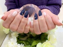 プルミエ ネイル(Premier Nail)/ネイビー＆ホワイト