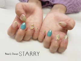 ニュアンス ターコイズ ゴールド