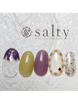 ネイルアンドアイラッシュサロン ソルティ 寺田町(salty)/ハロウィンネイル