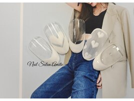 フレンチ &nbsp;× &nbsp;ハートnail＊*。.