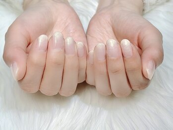 ヒールネイル(heal nail)/シャンパンgoldグラデーション.