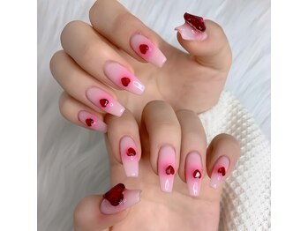 リンネイル 新大久保店(Rin Nail)/#ハート #グラデーション