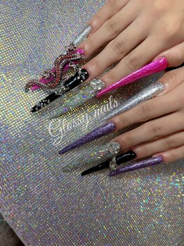 グロッシー ネイル(glossy nails)/2枚MAX