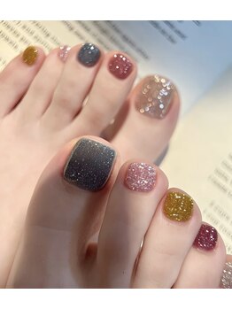 ノルンネイル(Norns nail)の写真/\SNSで話題/フットはフラッシュネイルが大人気!!周りと差がつく上質ネイルをご提供*