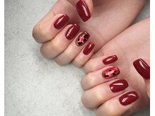 ナナネイル(7.Nail)/ボルドーカラー#バレンタイン